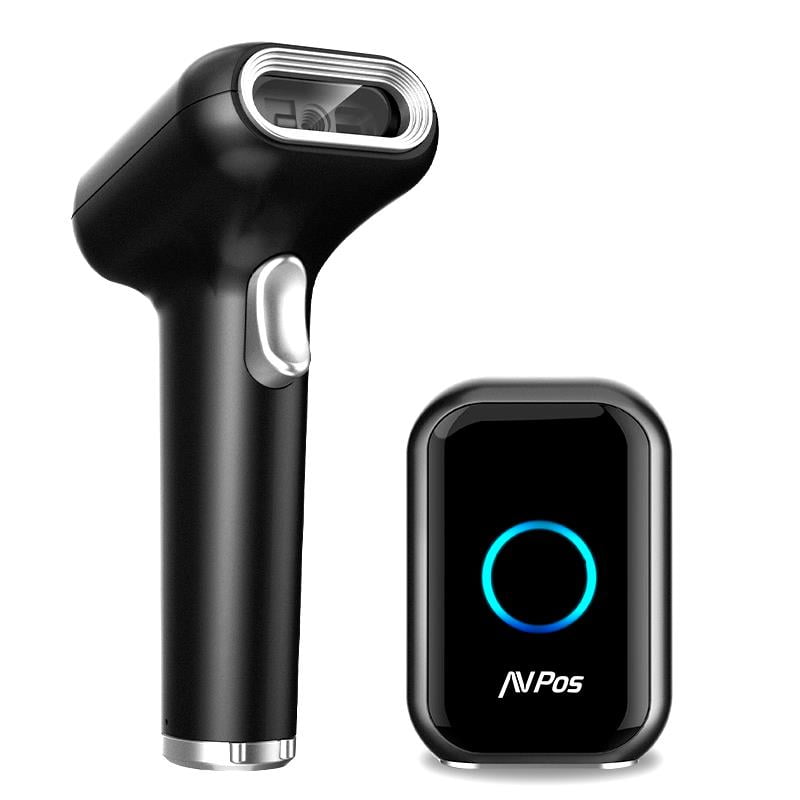 Lector de códigos de barras AvPos 1D 2D BT44 BLUETOOTH + BASE 3 lector avpos codigo de barras 1d 2d bt44 inalambrico 24ghz 60 mts base 2