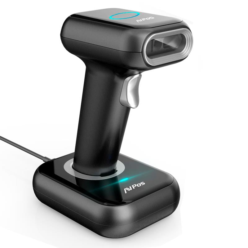 Lector de códigos de barras AvPos 1D 2D BT44 BLUETOOTH + BASE 4 lector avpos codigo de barras 1d 2d bt44 inalambrico 24ghz 60 mts base 3