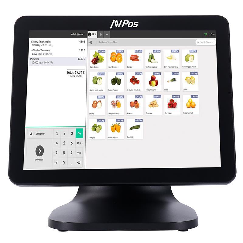TPV AvPos K5000 Aluminio 15" Táctil J6412 8GB SSD128GB 2ª Pantalla W11P 4 tpv avpos k5000 aluminio 15 tactil j64128gbssd128gb2pantw11p 3y gar 3